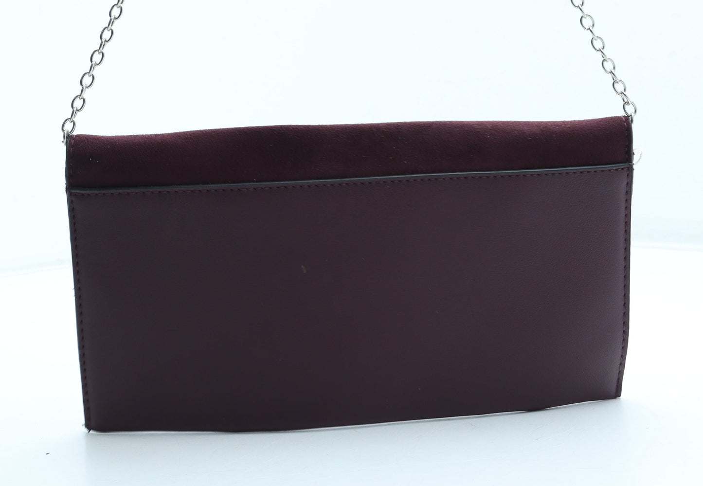 Preworn Womens Purple Polyurethane Clutch Size Small