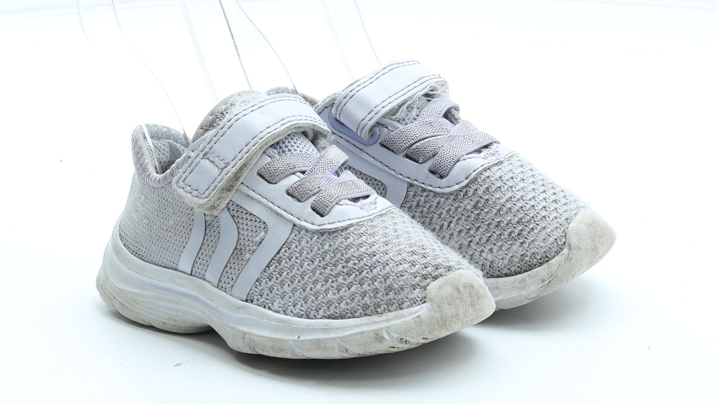 George Girls Purple Polyester Trainer UK 5 22