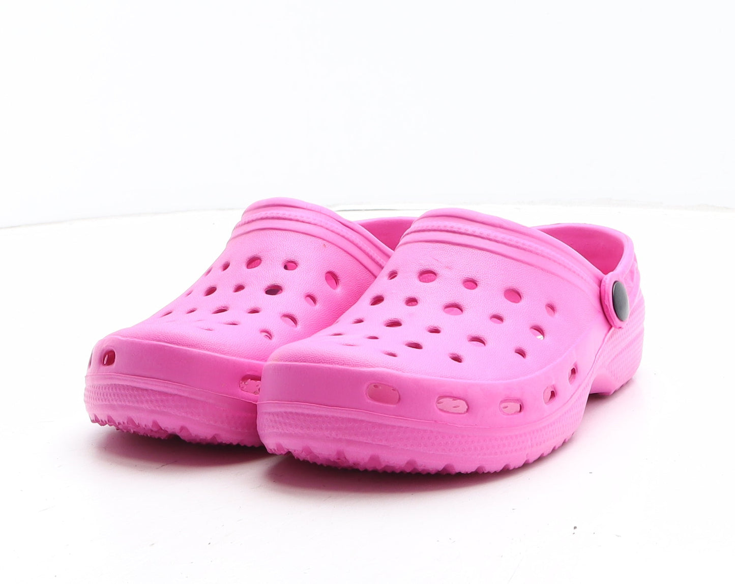 Preworn Girls Pink Synthetic Clog Flat UK 3 36 - UK Size Estimated 3