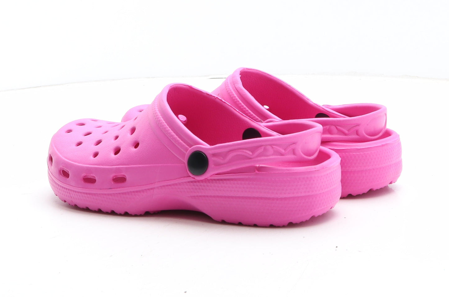 Preworn Girls Pink Synthetic Clog Flat UK 3 36 - UK Size Estimated 3