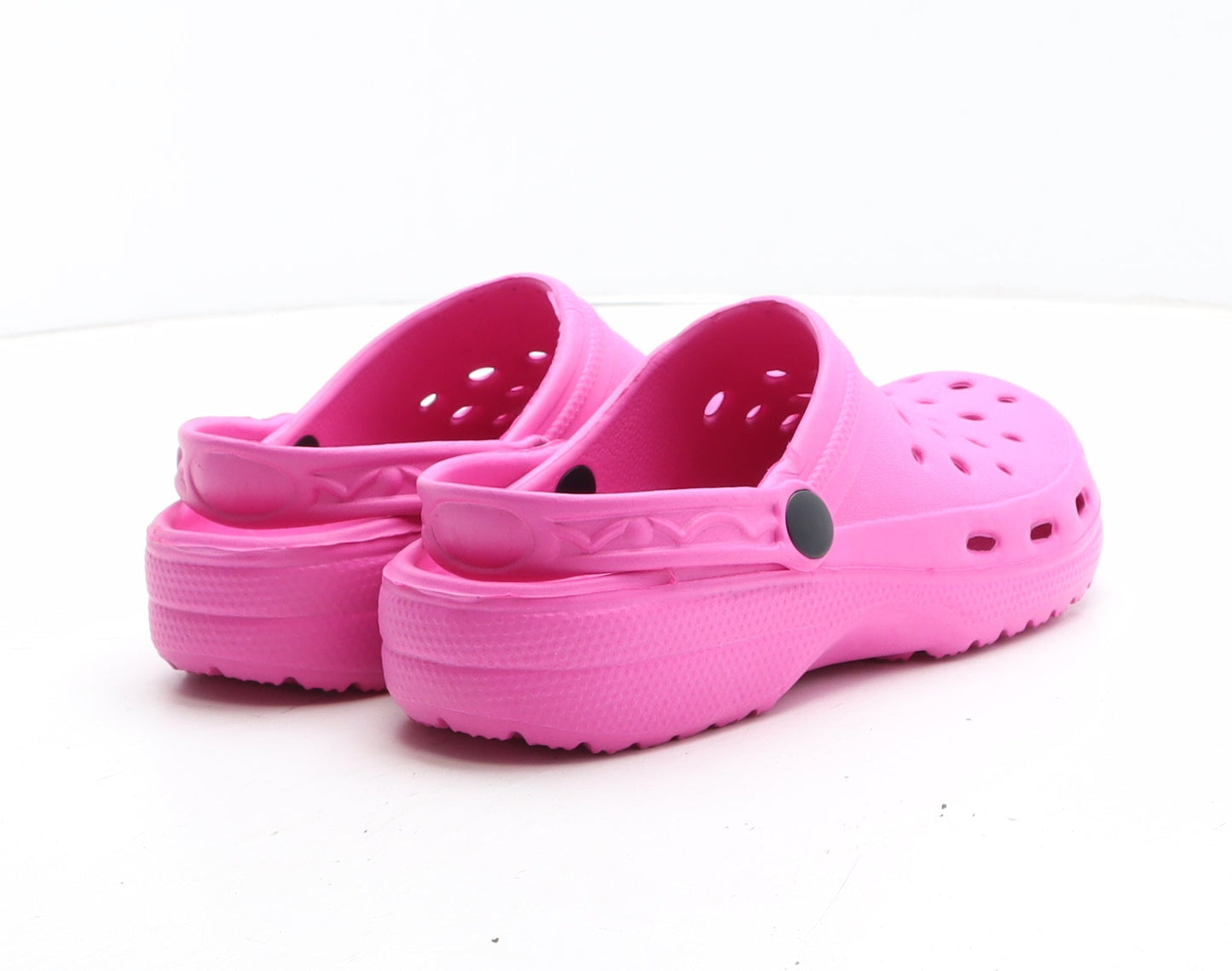 Preworn Girls Pink Synthetic Clog Flat UK 3 36 - UK Size Estimated 3