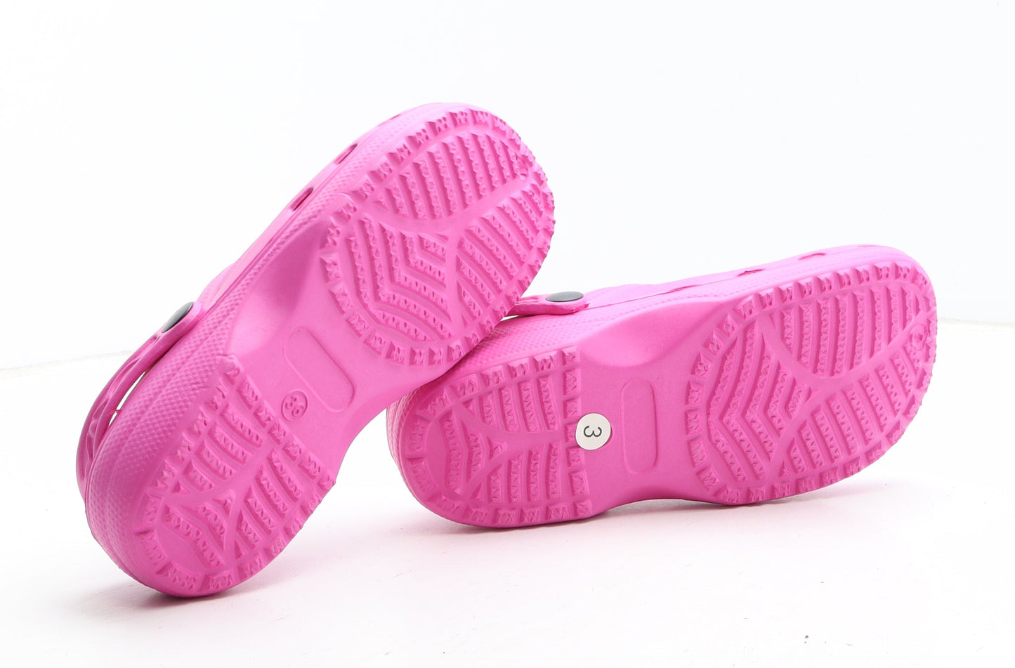 Preworn Girls Pink Synthetic Clog Flat UK 3 36 - UK Size Estimated 3