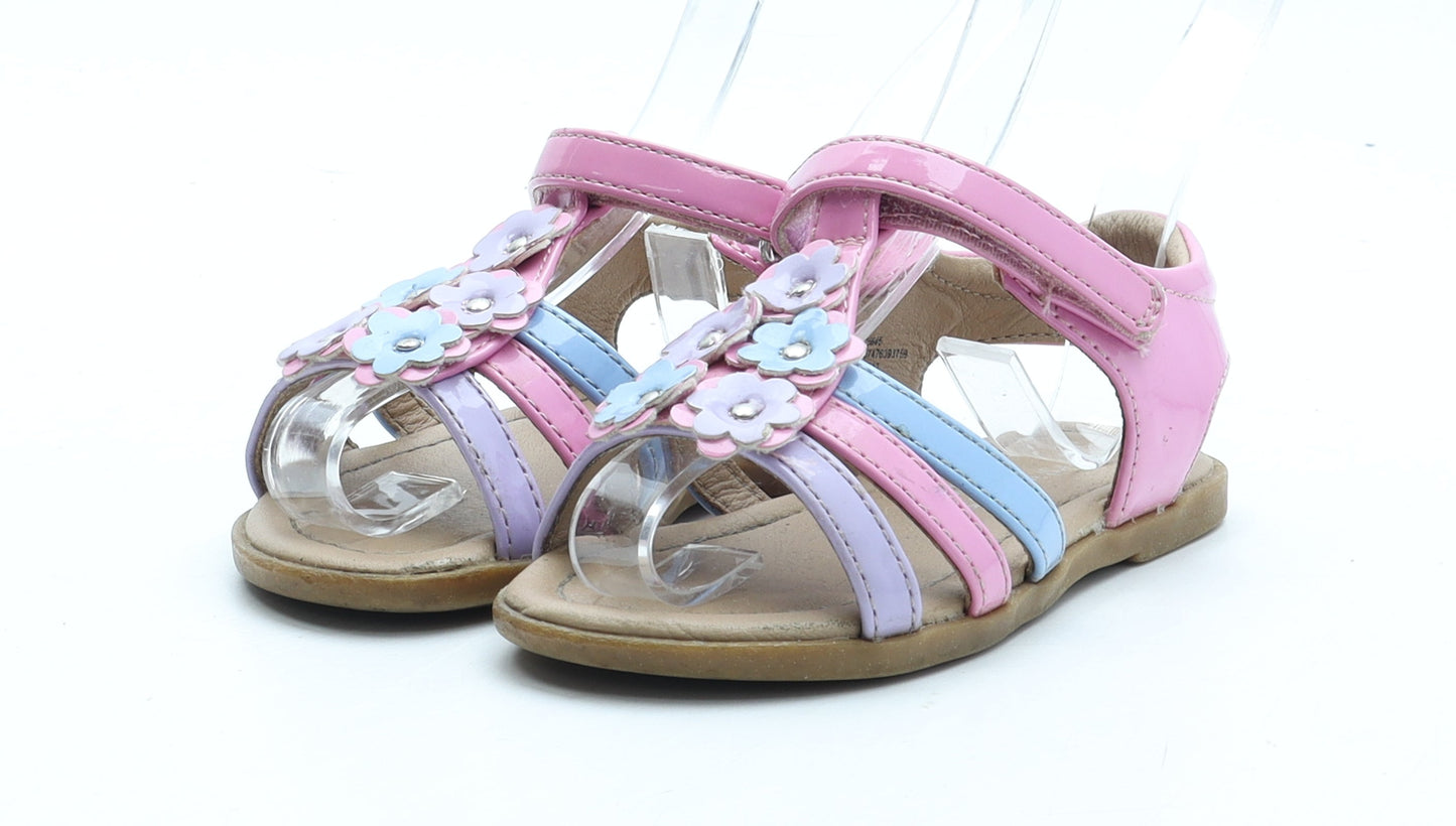 George Girls Multicoloured Floral Polyurethane Fisherman Sandal UK 5 22