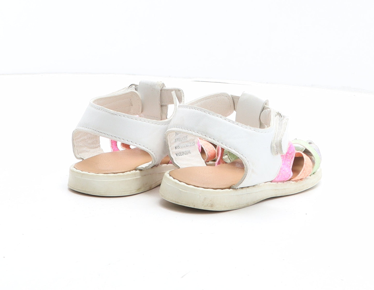 Preworn Girls Multicoloured Colourblock Synthetic Fisherman Sandal UK 6