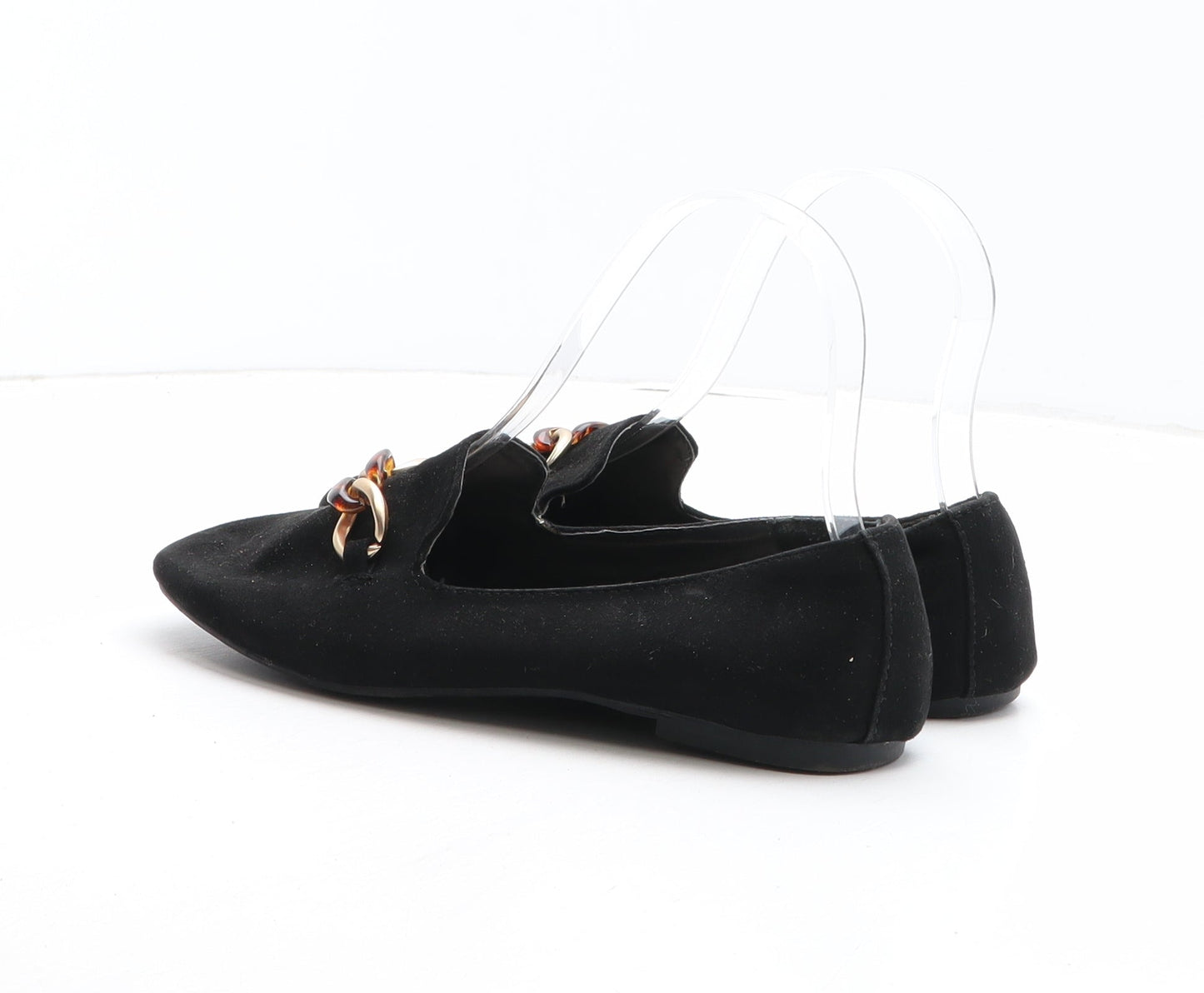 Primark Womens Black Synthetic Slip On Flat UK
