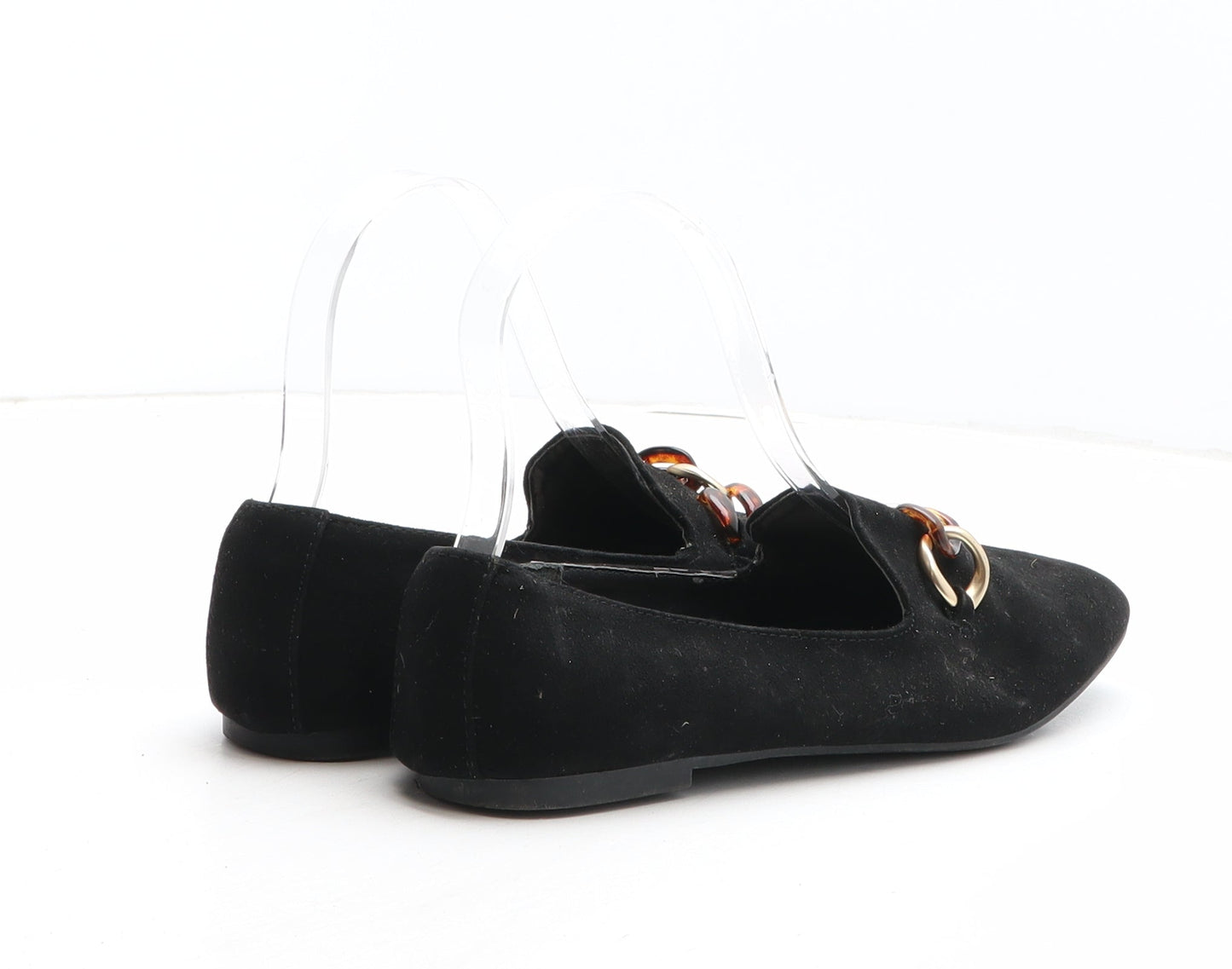 Primark Womens Black Synthetic Slip On Flat UK