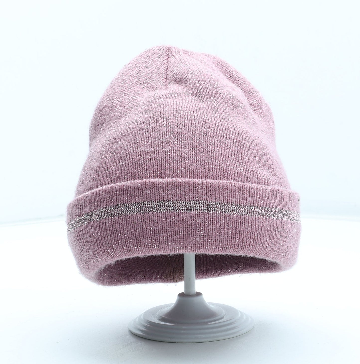 George Girls Pink Acrylic Beanie Size S - Size 8-12 years