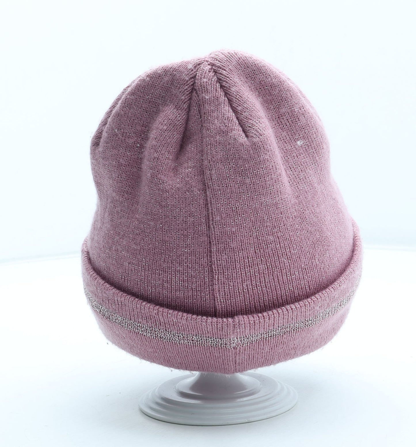 George Girls Pink Acrylic Beanie Size S - Size 8-12 years