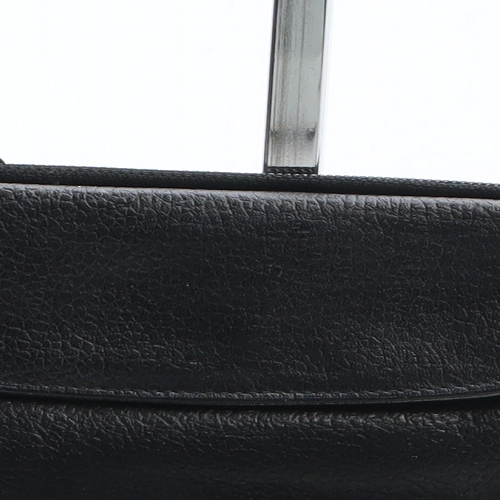 Preworn Womens Black Leather Bow Tie Wallet Size S