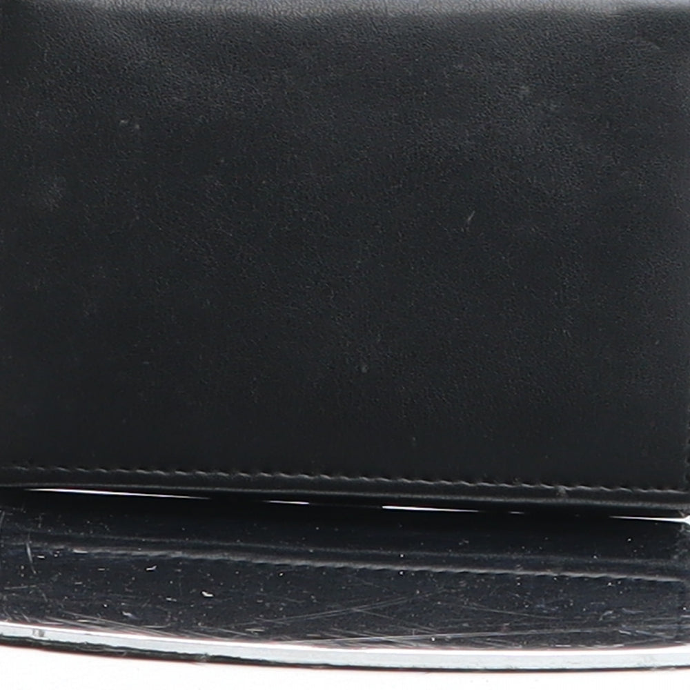 Preworn Mens Black Leather Wallet