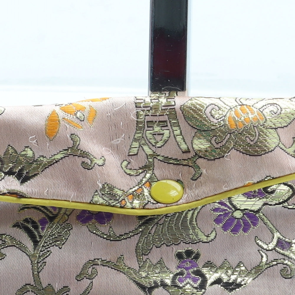 Preworn Womens Multicoloured Geometric Polyester Bow Tie Wallet Size S