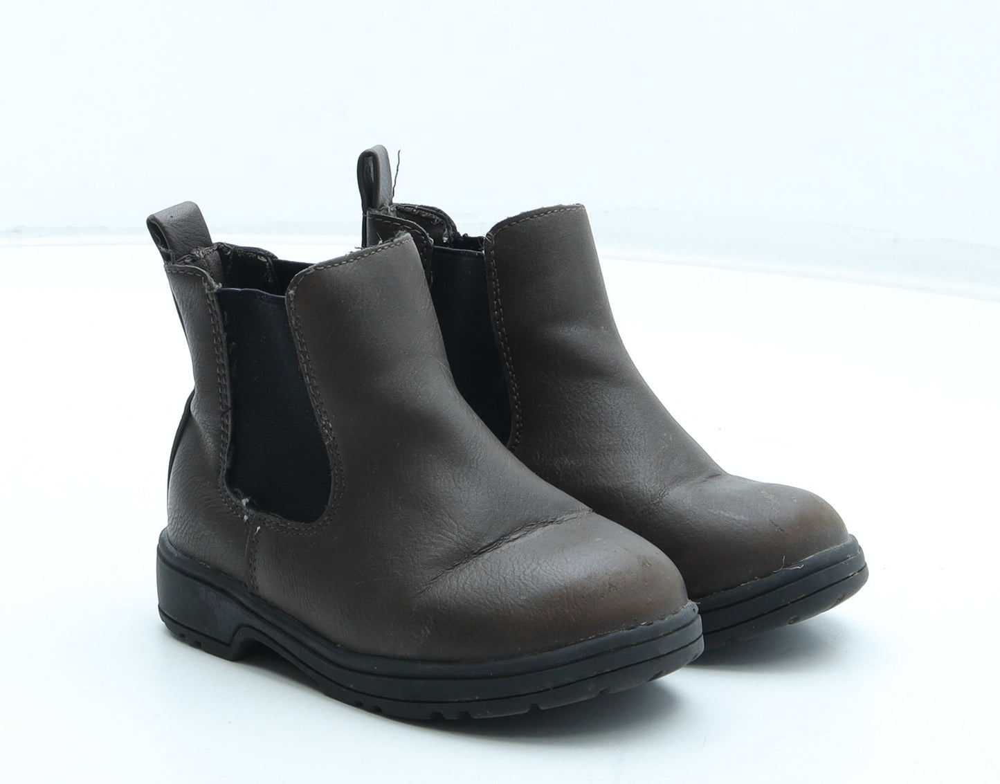 Primark Boys Brown Polyurethane Chelsea Boot UK 6 23