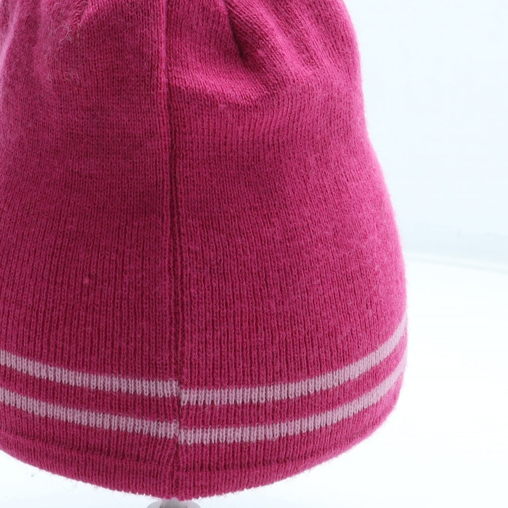 George Girls Pink Acrylic Beanie Size S - Size 4-8 Years