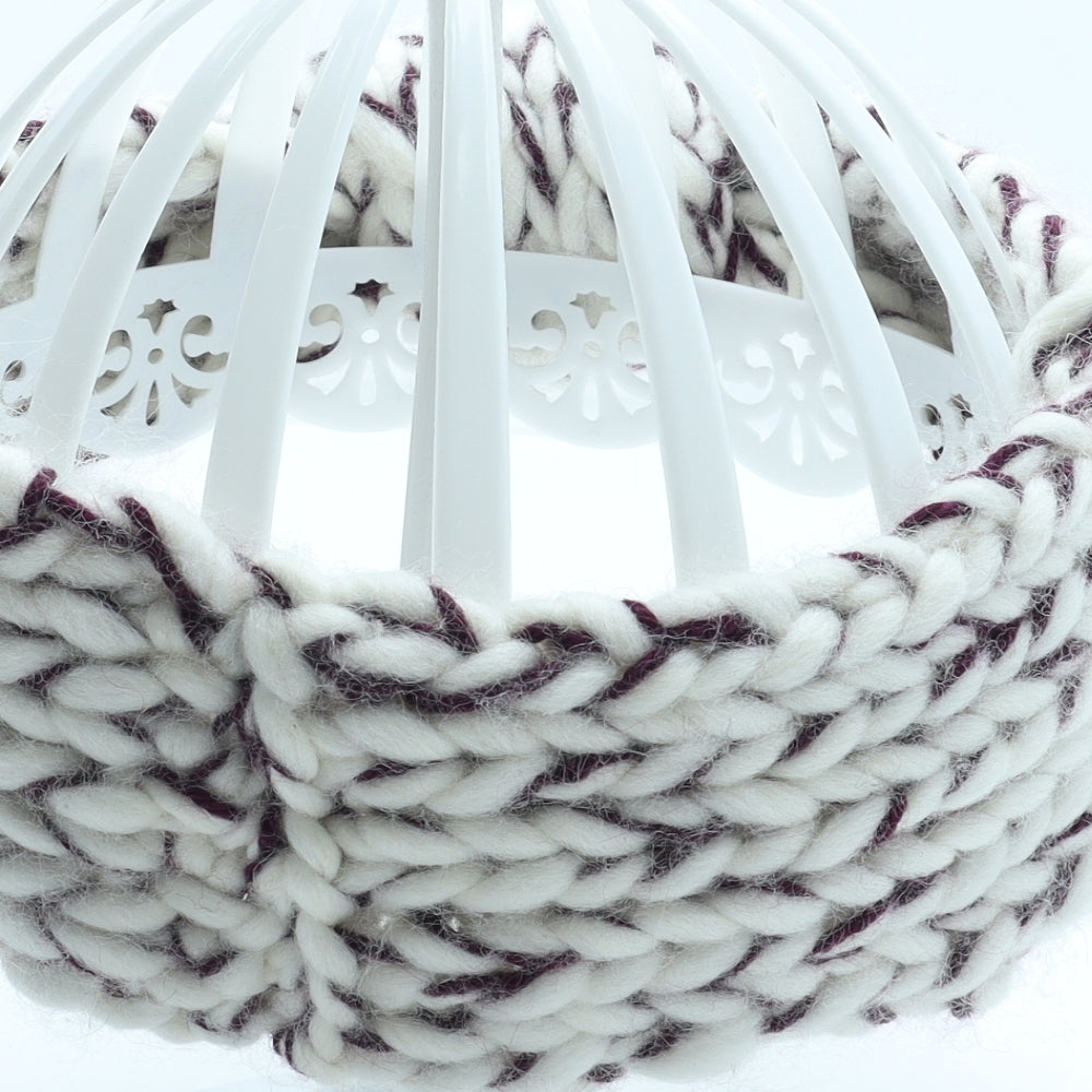Preworn Womens White Acrylic Headband One Size