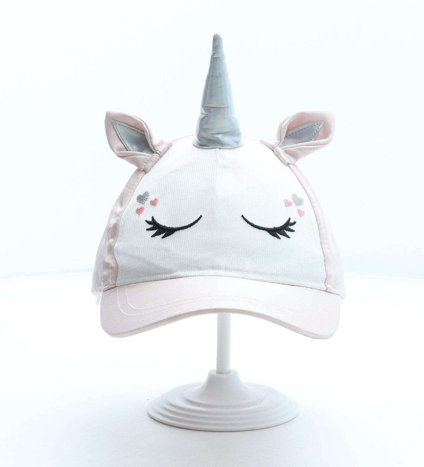 Primark Girls Pink Polyester Snapback Size Adjustable - Unicorn Size 2-4 Years