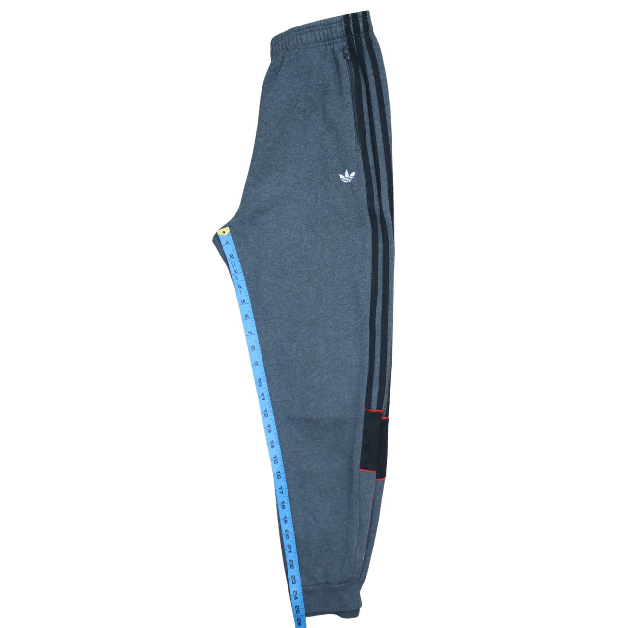 Adidas 90's 3 Stripes Casual Joggers / Sweatpants Large Grey TESTCLUB