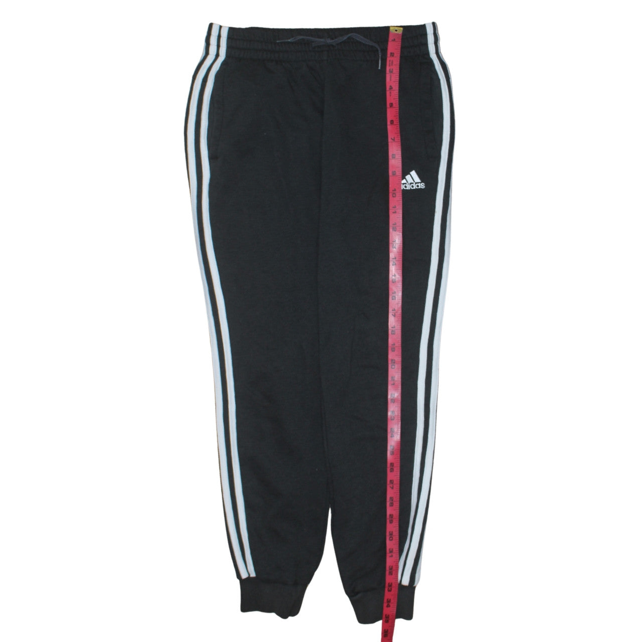 Adidas 90's 3 Stripes Casual Joggers / Sweatpants 28 Black TESTCLUB