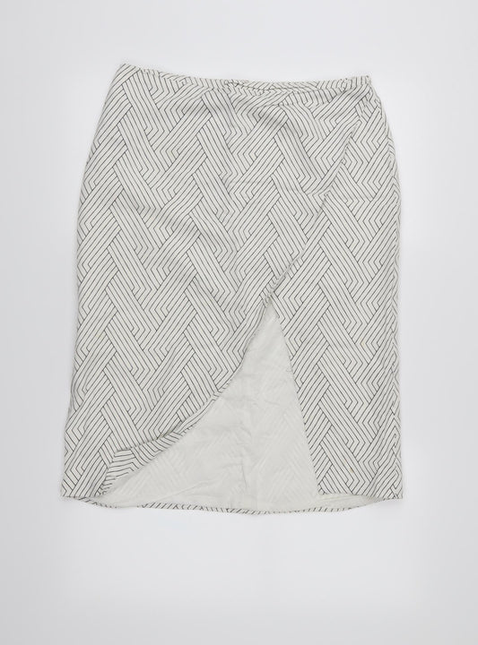 lovers wonderland Womens Silver Herringbone  A-Line Skirt