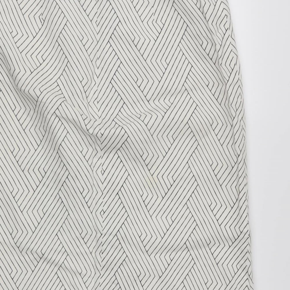 lovers wonderland Womens Silver Herringbone  A-Line Skirt