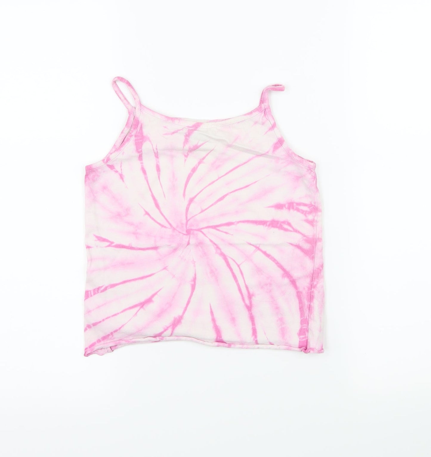 Gap Girls Pink  Jersey Camisole T-Shirt Size 6-7 Years  - Tie Dye