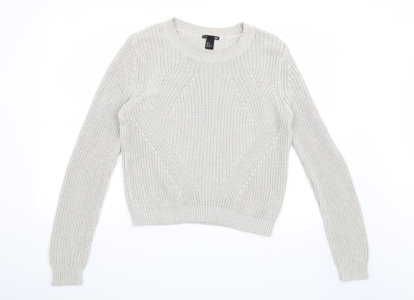 H&M Womens Beige   Pullover Jumper Size M