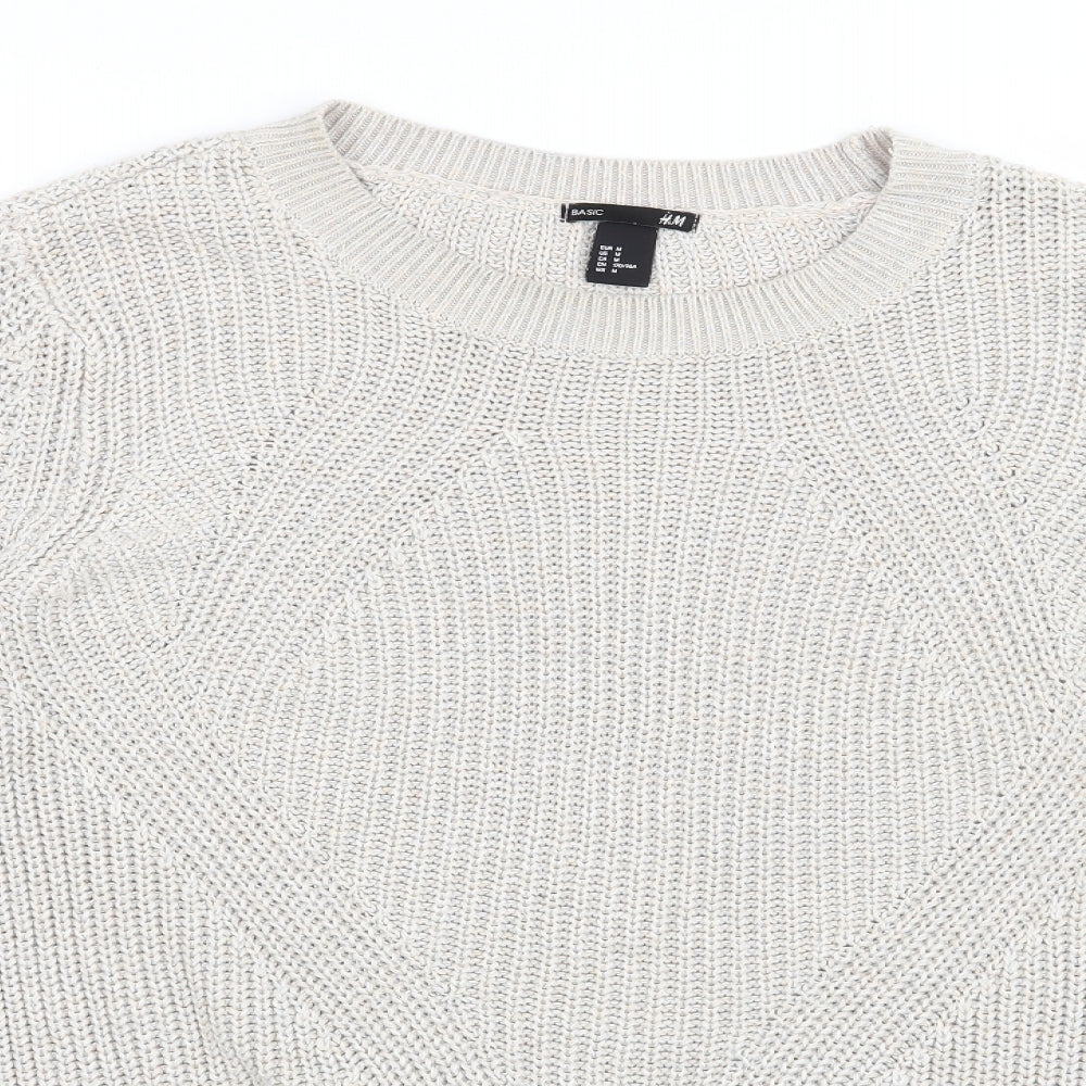 H&M Womens Beige   Pullover Jumper Size M