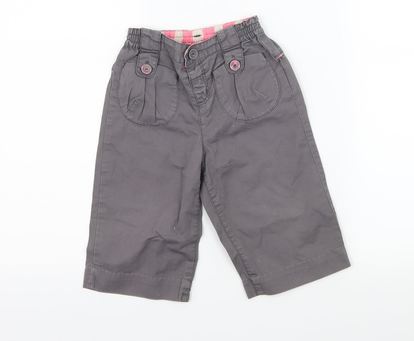dpam Girls Grey   Cargo Trousers Size 18 Months