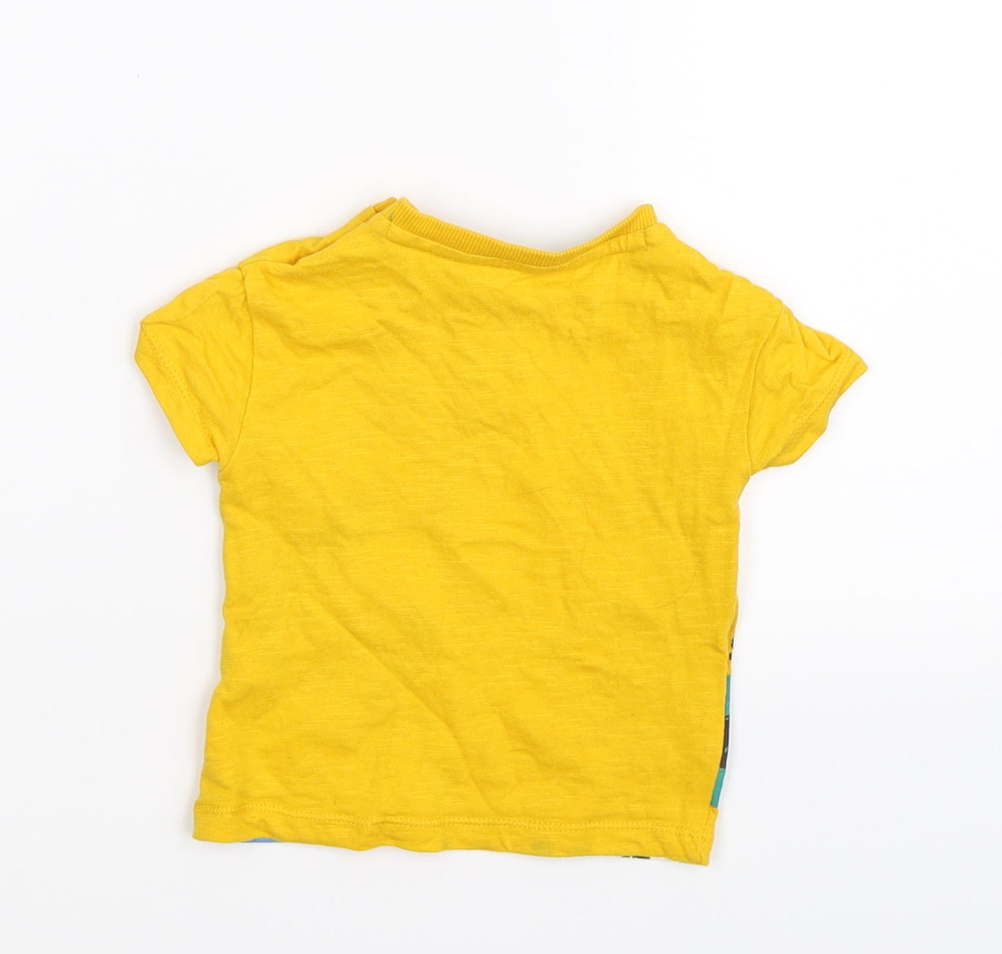 Mini Club Baby Yellow   Basic T-Shirt Size 3-6 Months  - GIRAFFES