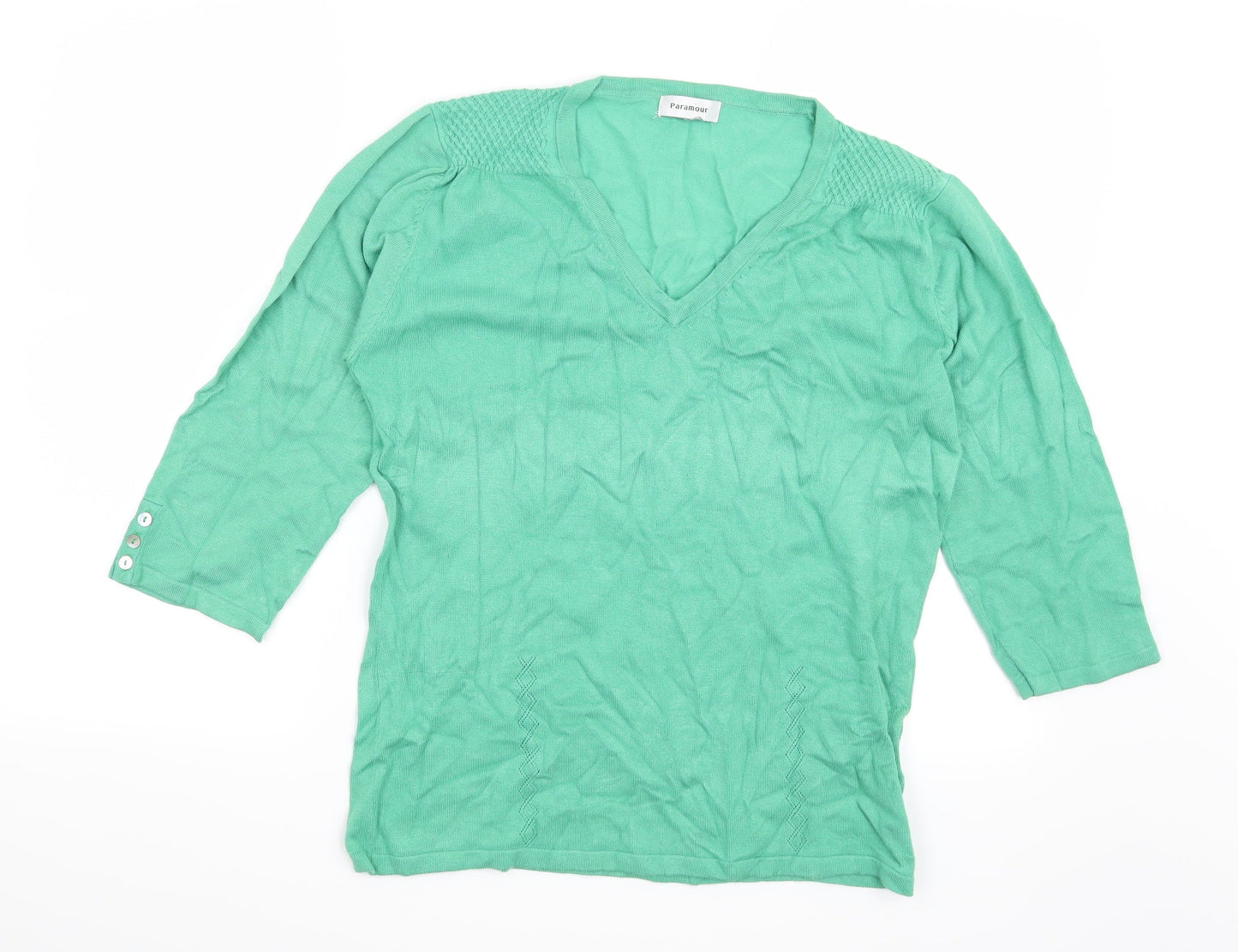 Paramour Womens Green   Pullover Jumper Size XL