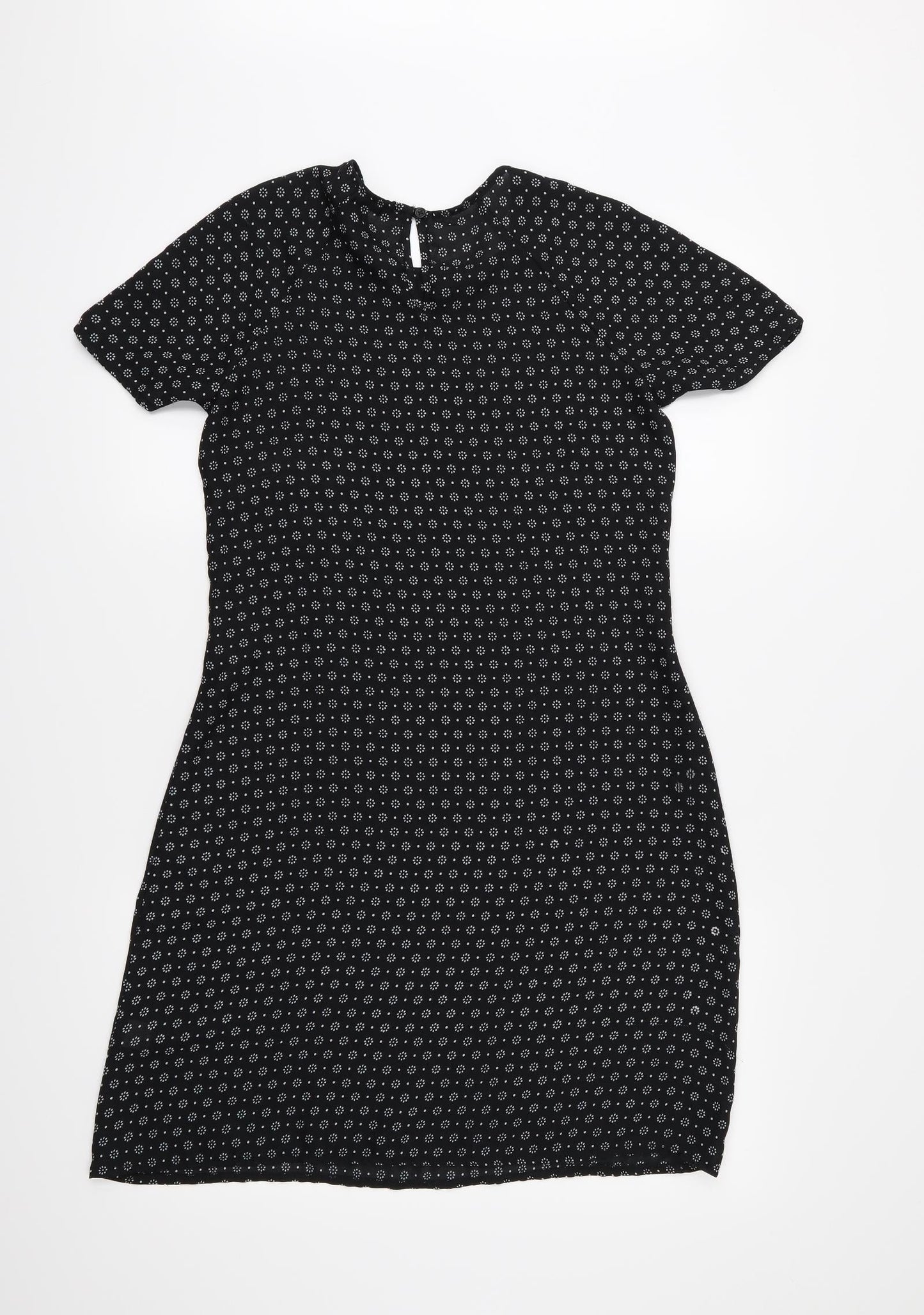 Innocence Womens Black Floral  A-Line  Size 8