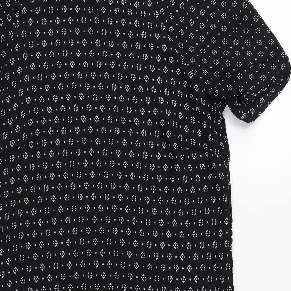 Innocence Womens Black Floral  A-Line  Size 8
