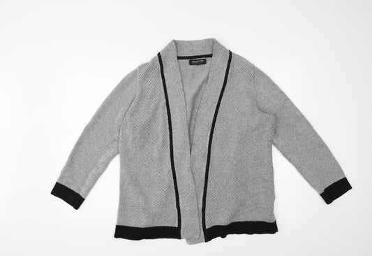 Jones New York Womens Grey   Cardigan Jumper Size L