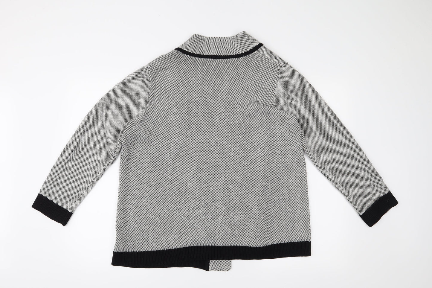 Jones New York Womens Grey   Cardigan Jumper Size L