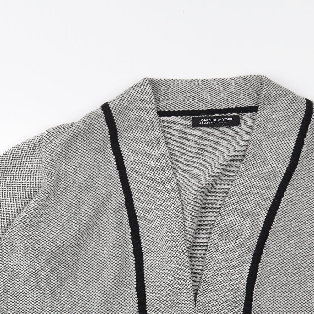 Jones New York Womens Grey   Cardigan Jumper Size L