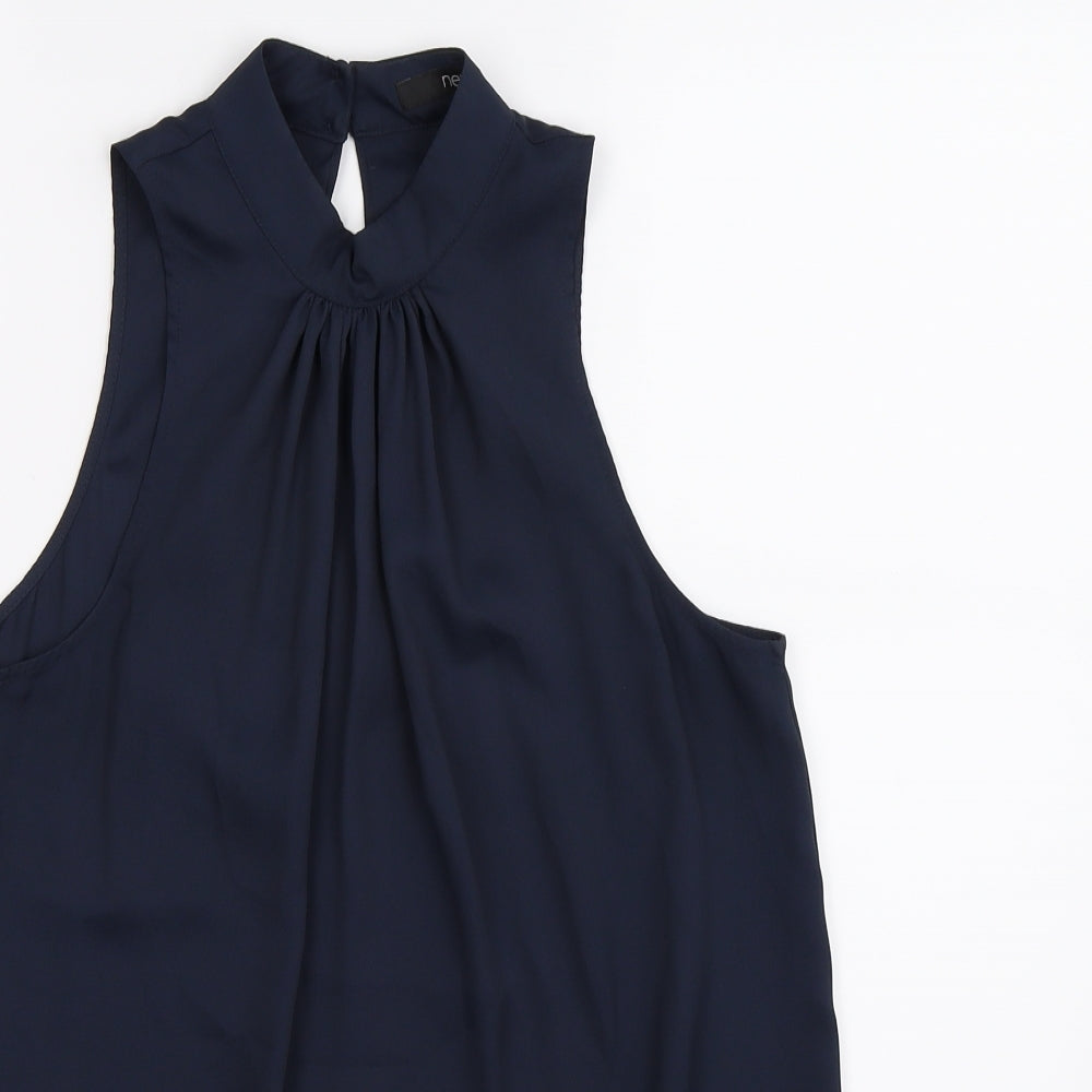 NEXT Womens Blue  Chiffon Tunic Blouse Size 10