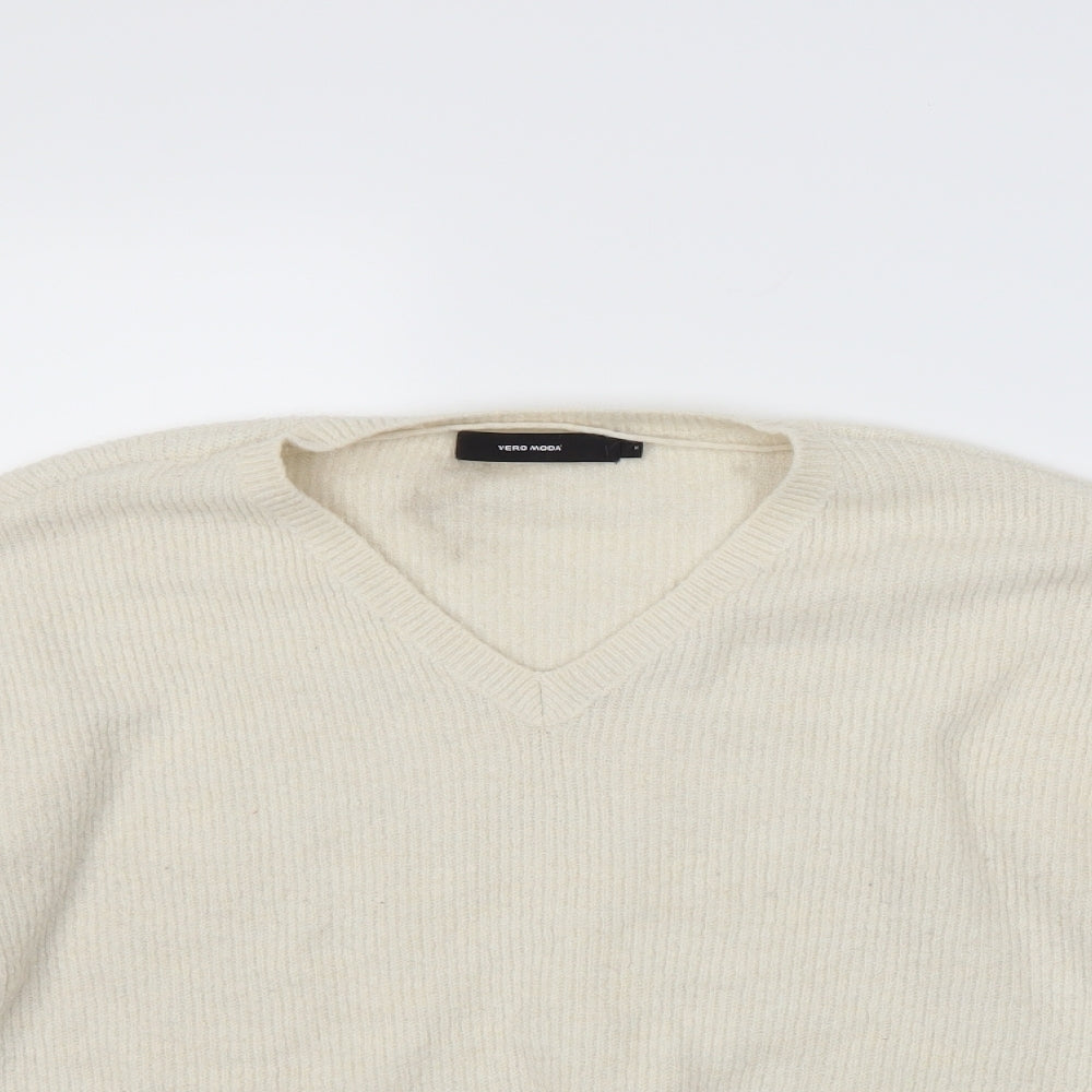 VERO MODA Womens Beige   Pullover Jumper Size M