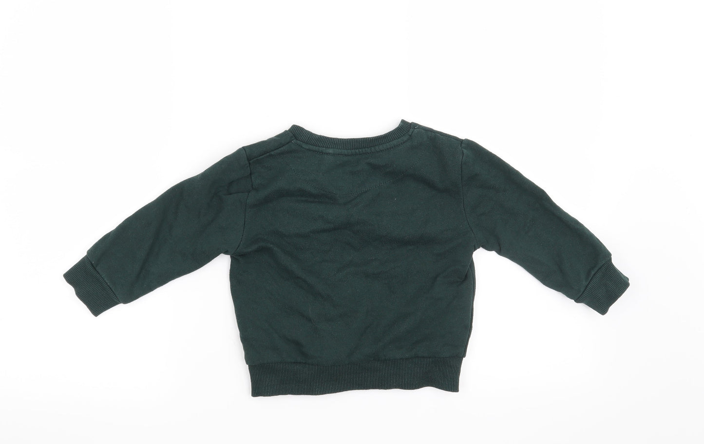 Primark Boys Green   Pullover Sweatshirt Size 3-4 Years  - Hero