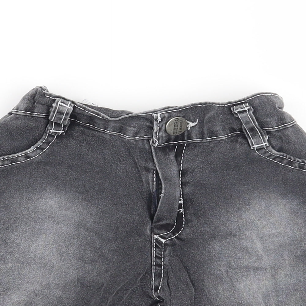Siser Boys Grey   Cropped Jeans Size 2 Years