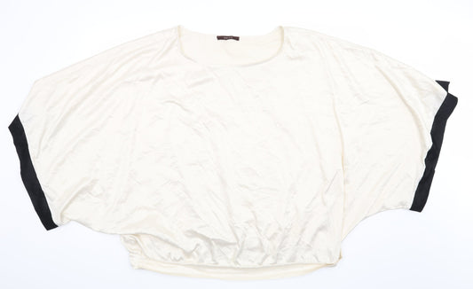 Savoir Womens Beige   Basic Blouse Size 24
