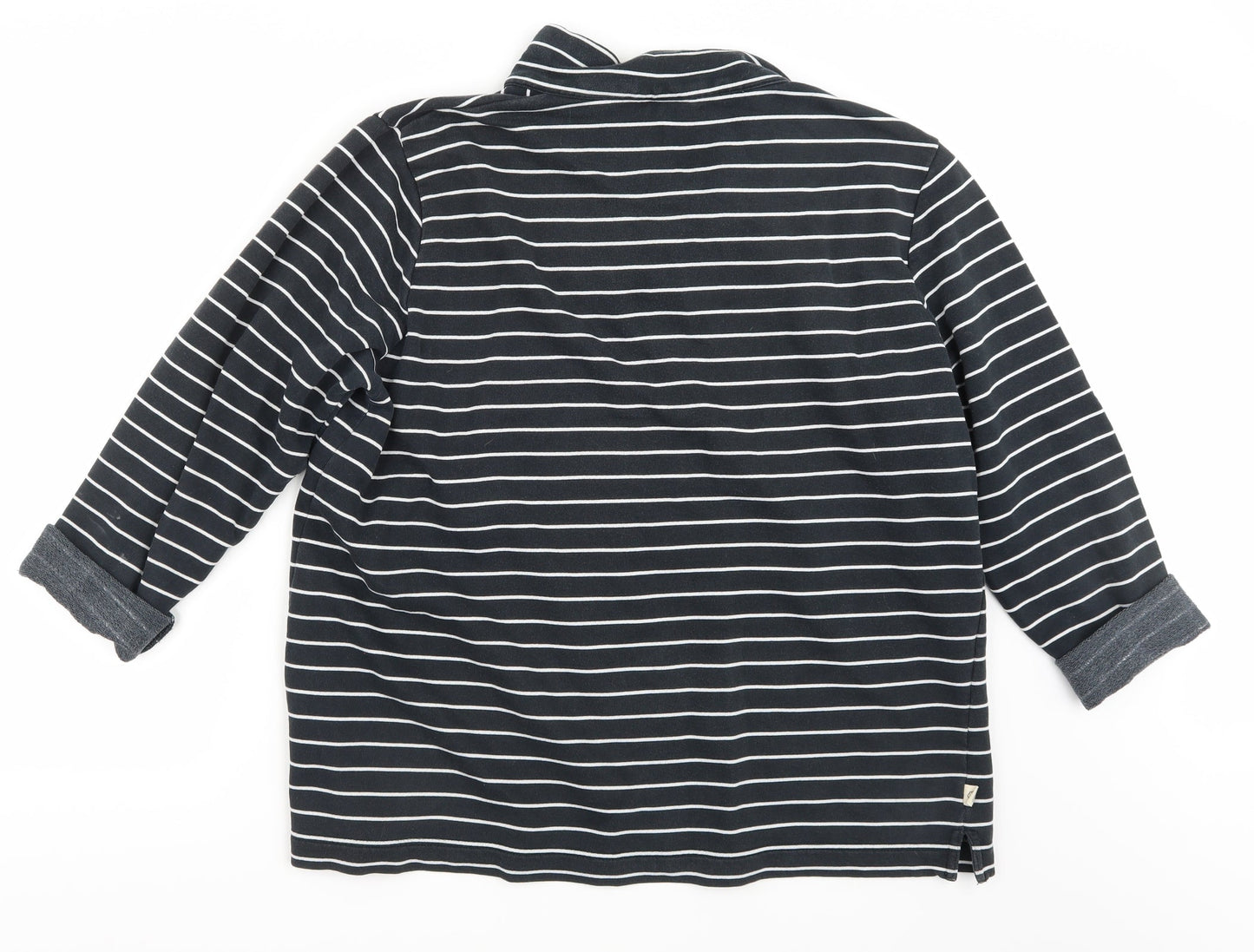 Cotton Traders Womens Blue Striped  Pullover Jumper Size L