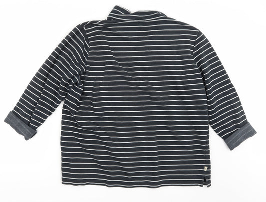 Cotton Traders Womens Blue Striped  Pullover Jumper Size L