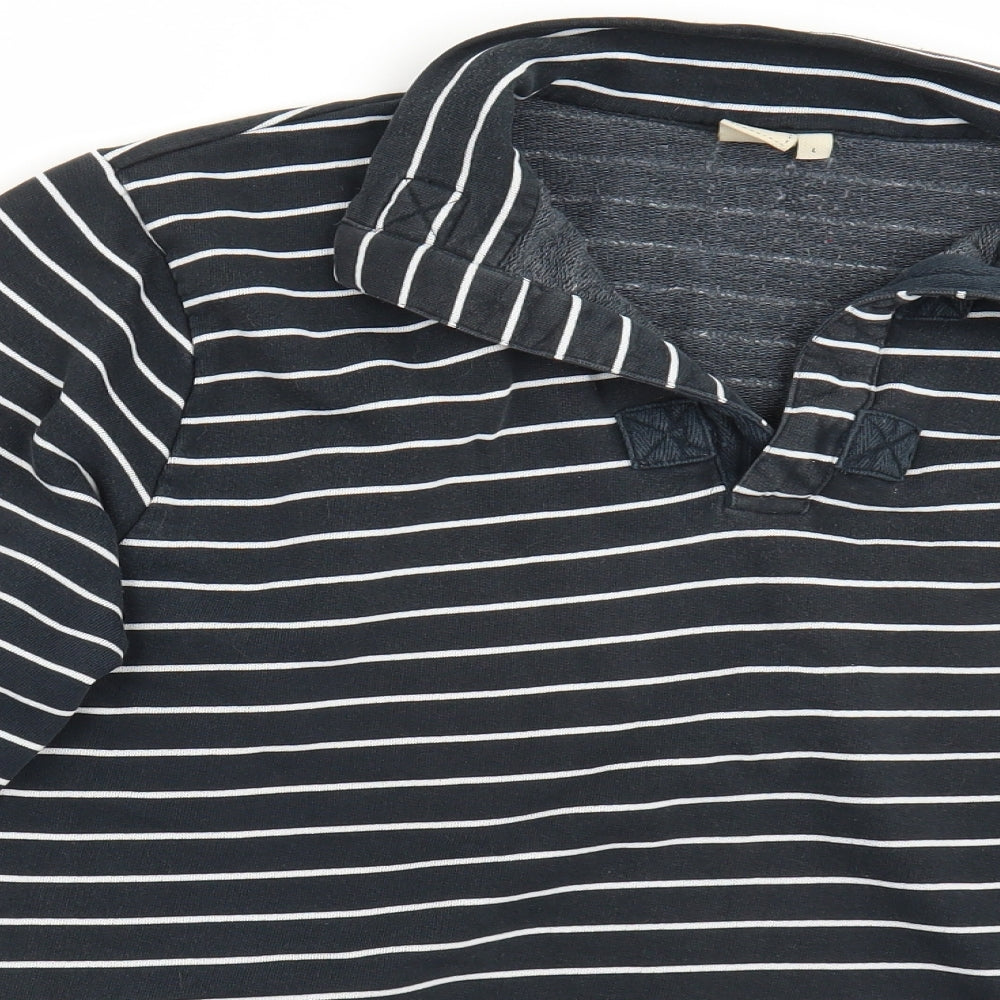 Cotton Traders Womens Blue Striped  Pullover Jumper Size L
