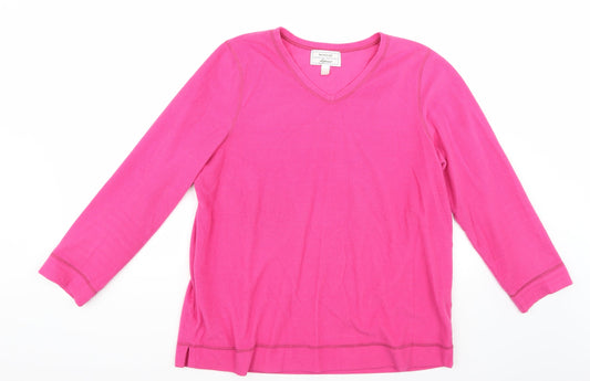 Carole Hochman Womens Pink   Pullover Jumper Size M