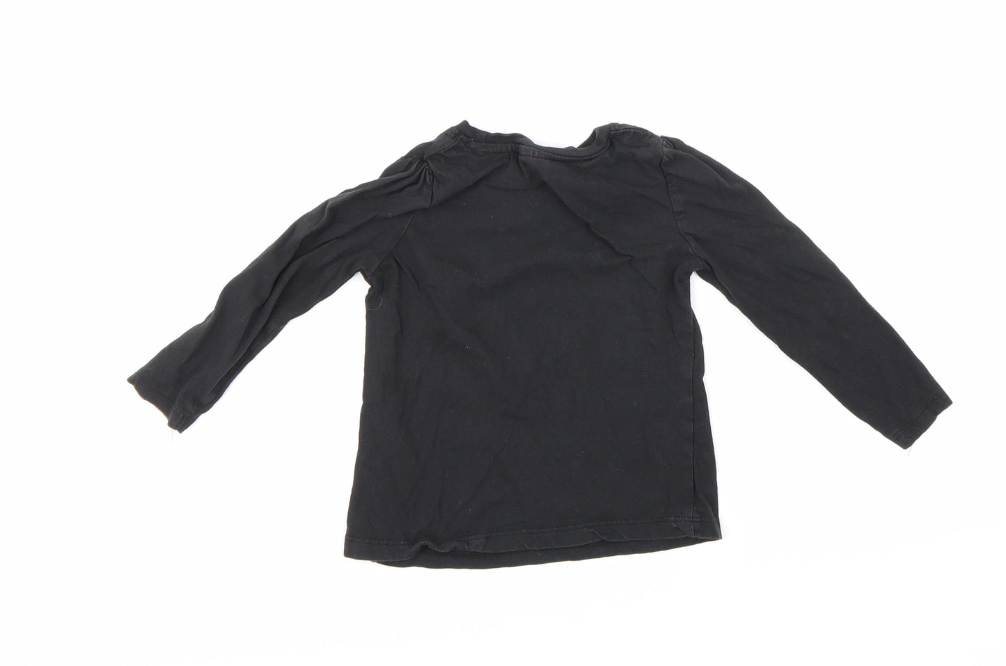 So Cute Girls Black   Basic T-Shirt Size 18-24 Months