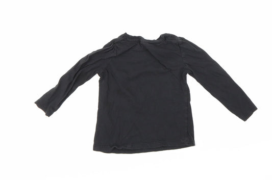 So Cute Girls Black   Basic T-Shirt Size 18-24 Months
