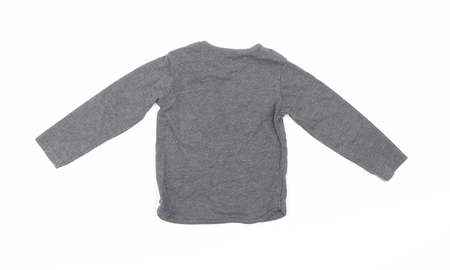 TU Boys Grey   Basic Polo Size 9-12 Months