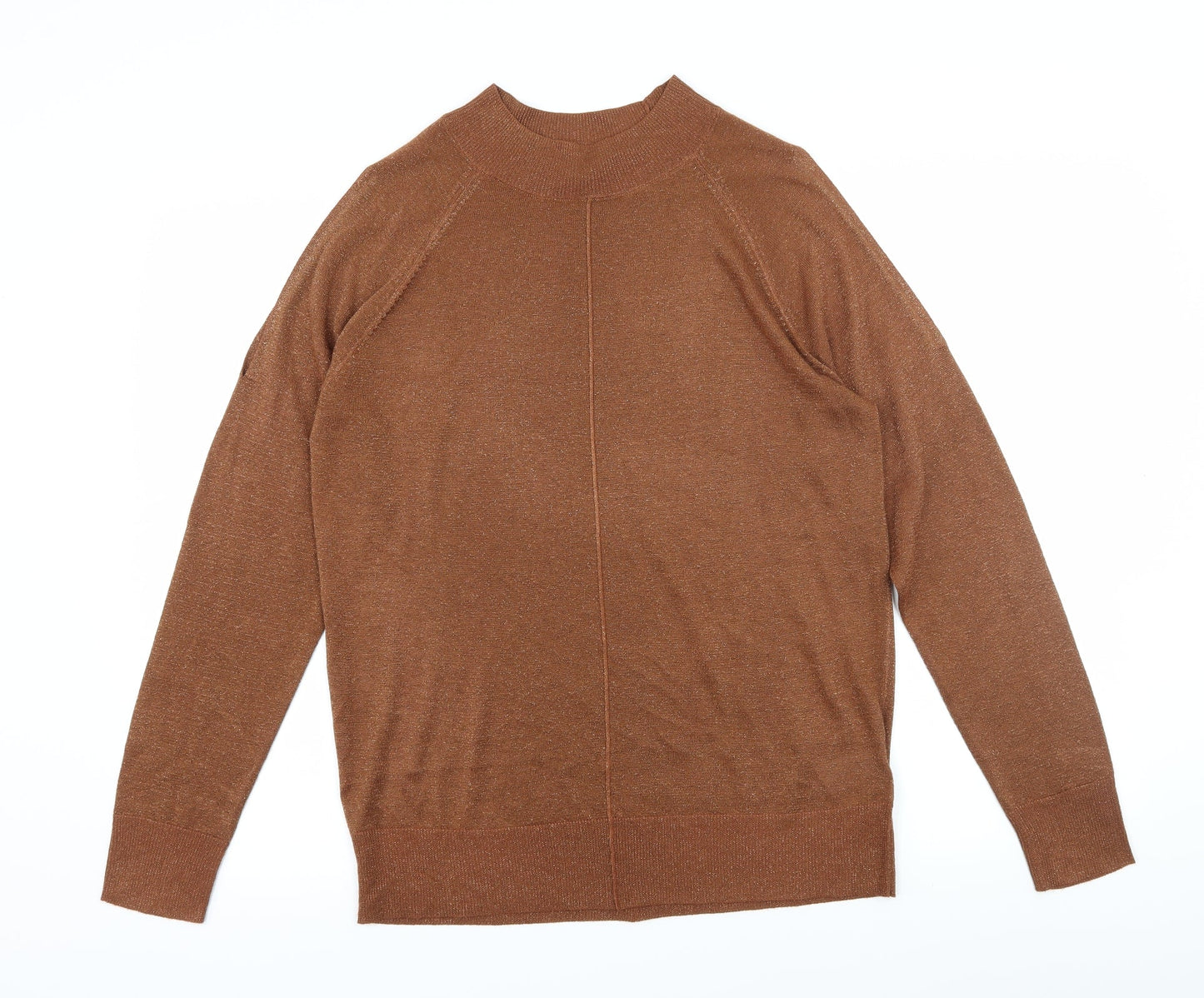 NEXT Womens Brown  Knit Pullover Jumper Size 12  - Open Sleeves