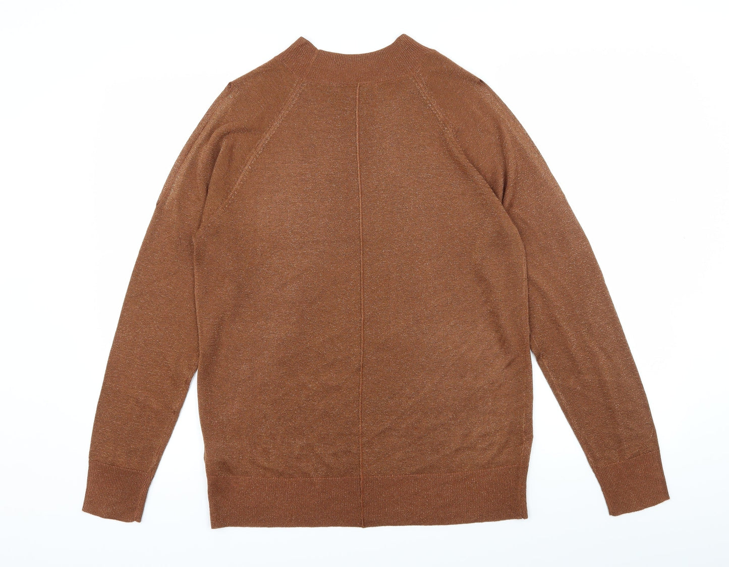 NEXT Womens Brown  Knit Pullover Jumper Size 12  - Open Sleeves