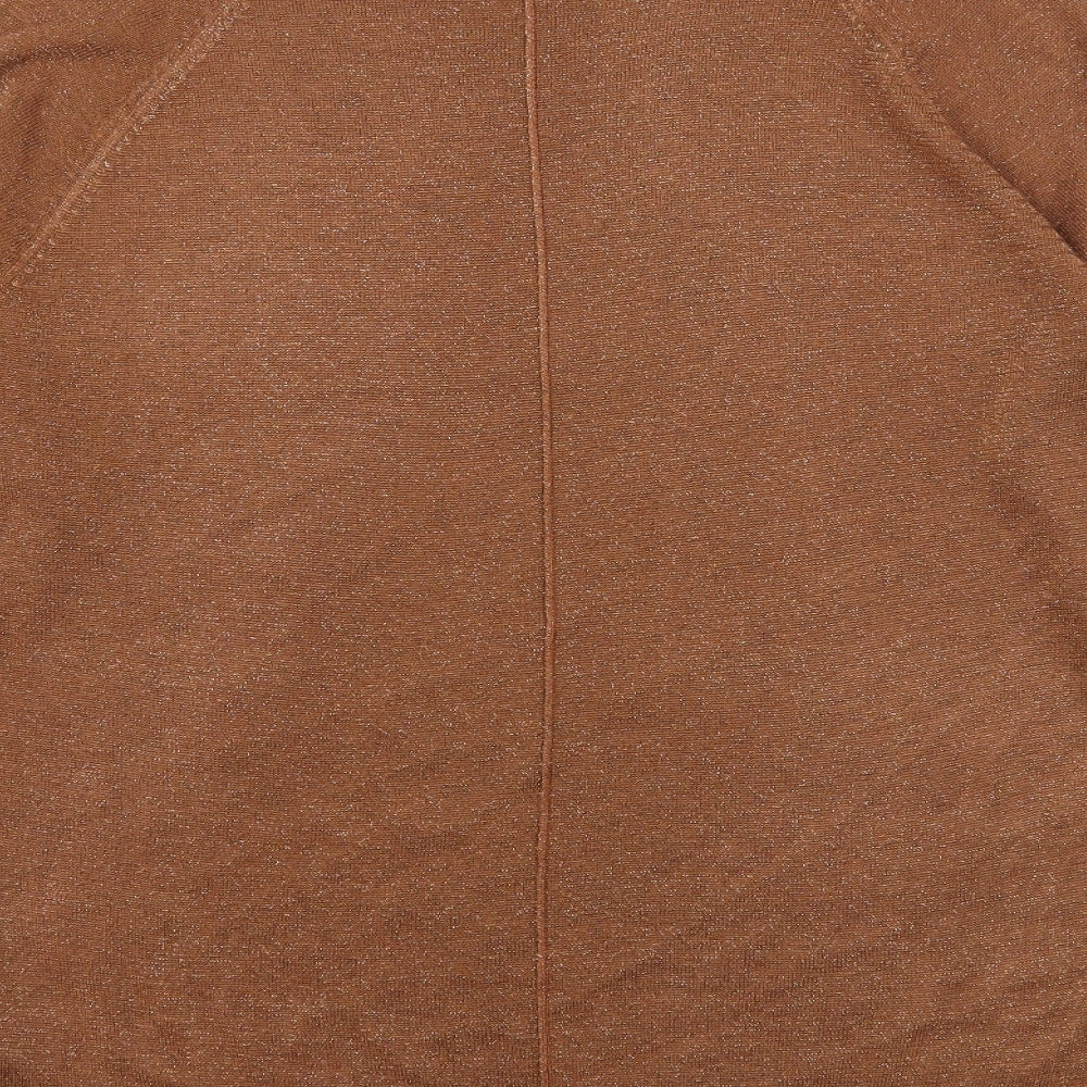 NEXT Womens Brown  Knit Pullover Jumper Size 12  - Open Sleeves