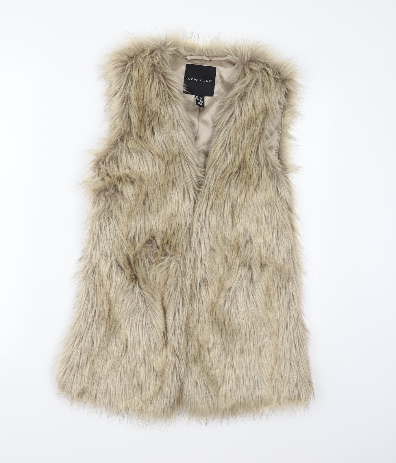New Look Womens Brown   Gilet Coatigan Size 6